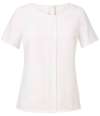 BK140 2265 Brook Taverner Ladies Felina Short Sleeve Shirt White colour image